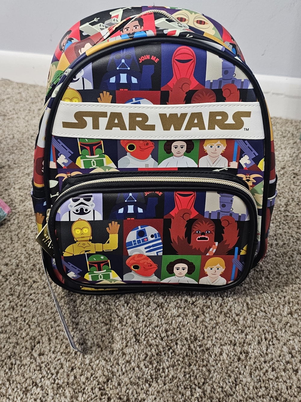 Star Wars Kids Multicolor Character Mini Backpack - Picture 2 of 5